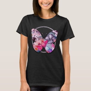 Hallo Frühlingsglückszeit, rosa Frühlingsflora T-Shirt