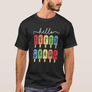Hallo Fünfte Grad Vintag erster Tag Niedlich zurüc T-Shirt
