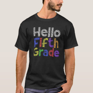 Hallo Fünfte Klasse 1St School Day Team 5th Grad T-Shirt