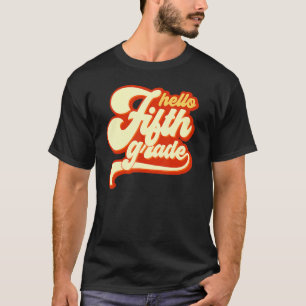 Hallo Fünfte Klasse 5. Klasse zurück zum Schullehr T-Shirt