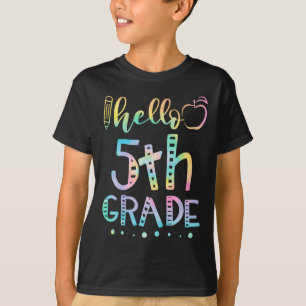 Hallo Fünfte Klasse 5. Klasse Zurück zur Schule Le T-Shirt