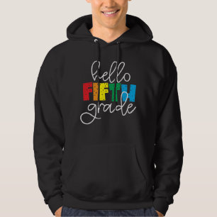 Hallo Fünfte Klasse - Spaß zurück zum Lehrer Hoodie