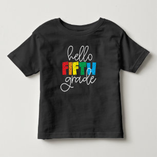 Hallo Fünfte Klasse - Spaß zurück zum Lehrer Kleinkind T-shirt