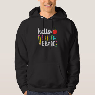 Hallo Fünfte Klasse Team 5. Klasse zurück zur Schu Hoodie