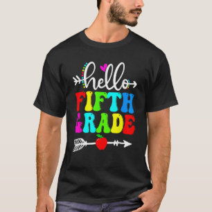 Hallo Fünfte Klasse Team 5. Klasse zurück zur Schu T-Shirt