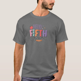 Hallo Fünfte Klasse Team 5Der Lehrer der Klasse wi T-Shirt