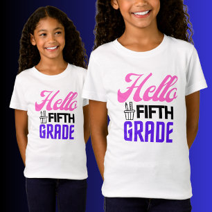 Hallo Fünfte Klasse, zurück zum T - Shirt der Schu