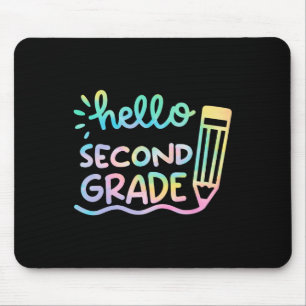 Hallo Gefärbte Krawatte Lehrer der zweiten Klasse Mousepad