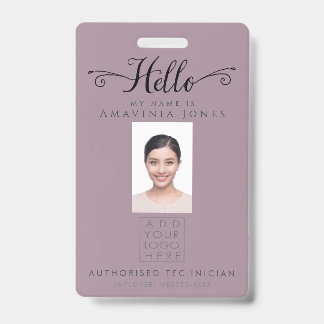 Hallo Geschäftsfoto-ID Identifikationsplastik Ausweis