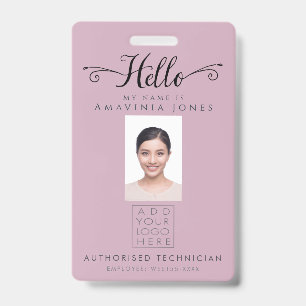 Hallo Geschäftsfoto-ID Identifikationsplastik Ausweis