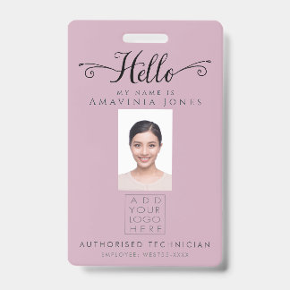 Hallo Geschäftsfoto-ID Identifikationsplastik Ausweis