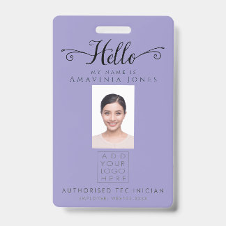 Hallo Geschäftsfoto-ID Identifikationsplastik Ausweis