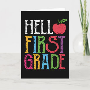 Hallo Geschenk für einen Erstklässler zum ersten S Karte