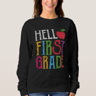 Hallo Geschenk für einen Erstklässler zum ersten S Sweatshirt