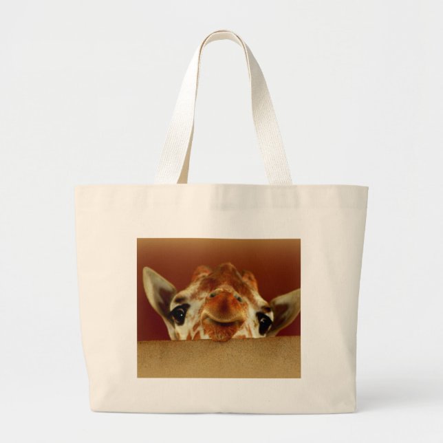 Hallo Giraffe Jumbo Stoffbeutel (Vorne)