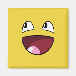 hallo glückliches Gesicht Magnet
