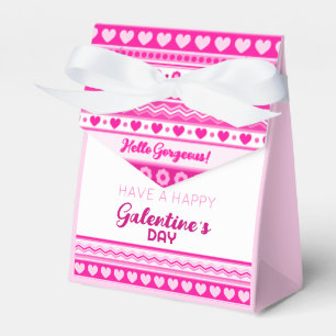 Hallo Gorgeous Galentinstag Niedliches rosa Herz Geschenkschachtel