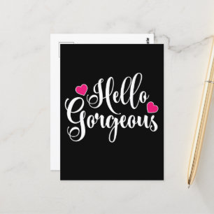 Hallo Gorgeous Postcard Postkarte