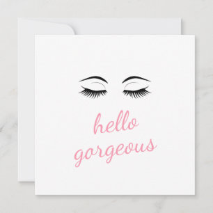 Hallo Gorgey mit Hübschen Eyelashes Glam Birthday