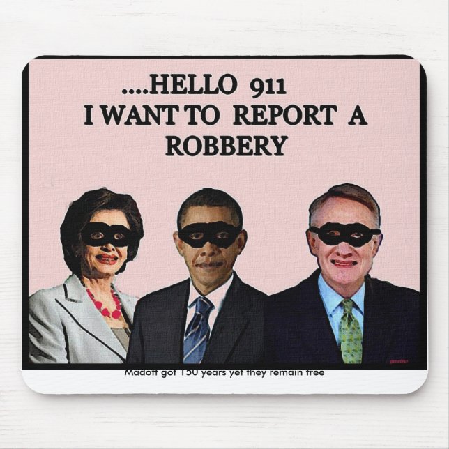 HALLO got 911, Madoff 150 Jahre, dennoch bleiben Mousepad (Vorne)