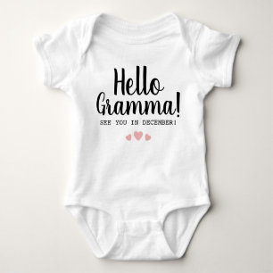 Hallo Gramma Schwangerschaft Ankündigung Baby Strampler