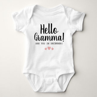Hallo Gramma Schwangerschaft Ankündigung Baby Strampler