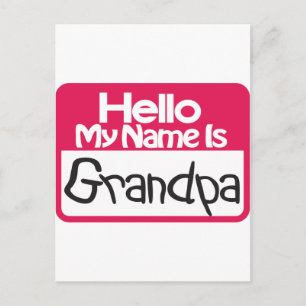 Hallo Grandpa Postkarte