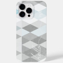 Hallo Graue und Blue Linen Muster iPhone