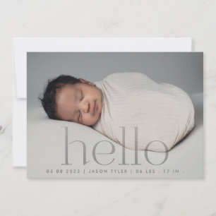 hallo gray verblassen modernes, einfaches minimali ankündigung