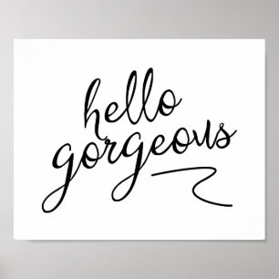 Hallo Großartige benutzerdefinierte Print Poster