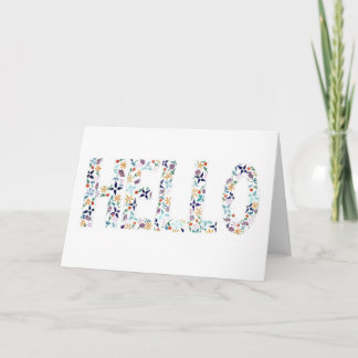 "HALLO" Gruß-Karte Karte