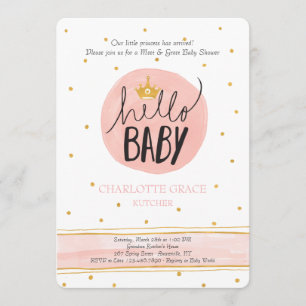 Hallo grüßen Prinzessin Meet und Einladung