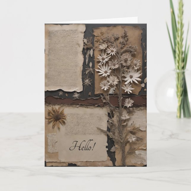 Hallo Grußkarte Dankeskarte (Vorderseite)