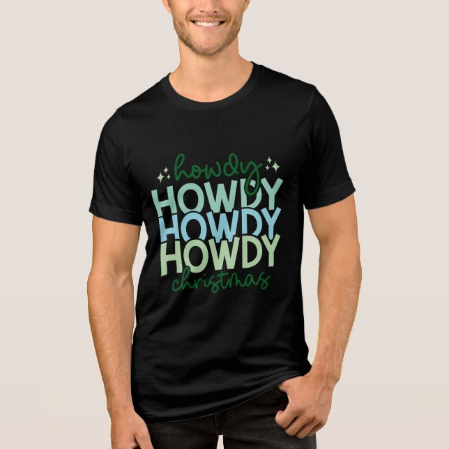HALLO HALLO HALLO WEIHNACHTEN  Tri-Blend SHIRT (Vorderseite)