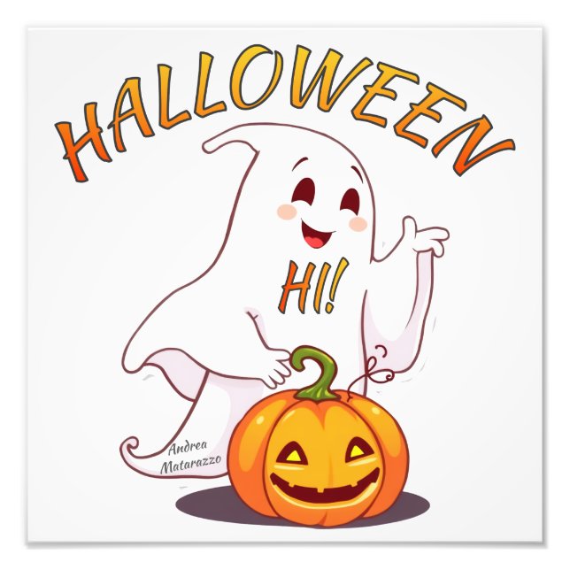 Hallo! Halloween Fotodruck (Vorne)