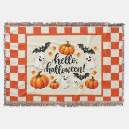 Hallo Halloween Geister Fledermäuse Kürbisse Karie Decke