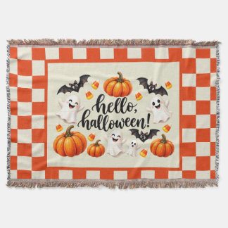Hallo Halloween Geister Fledermäuse Kürbisse Karie Decke