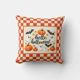 Hallo Halloween Geister Fledermäuse Kürbisse Karie Kissen