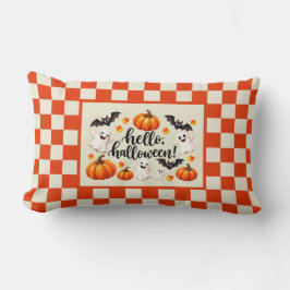 Hallo Halloween Geister Fledermäuse Kürbisse Karie Lendenkissen