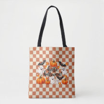 Hallo Halloween-Geister & Kürbisse Tragetasche