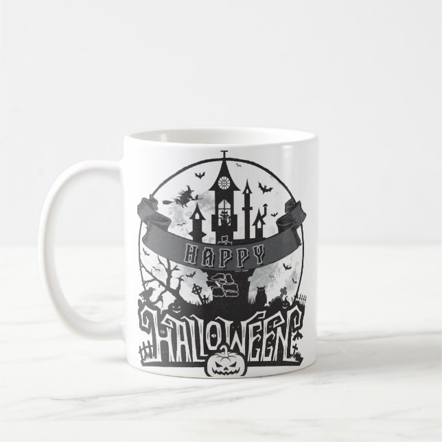 Hallo Halloween - Halloween-Party Kaffeetasse (Links)