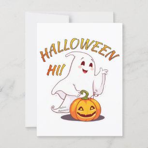 Hallo! Halloween Postkarte