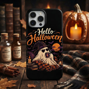 Hallo Halloween Süßer Geist Trinkt Kaffee Case-Mate iPhone Hülle