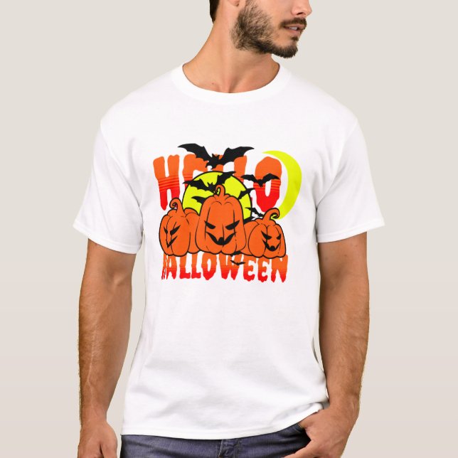 Hallo halloween T-Shirt (Vorderseite)