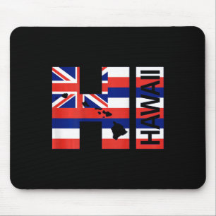 Hallo Hawaii-Inseln-Flagge Mousepad
