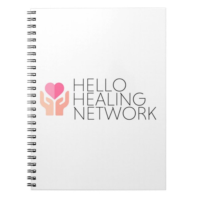 Hallo heilende Spirale Notebook Notizblock (Vorderseite)