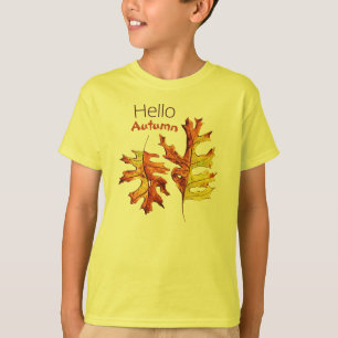 Hallo Herbst bleibt Wasserfarbe Natur Lover T-Shirt