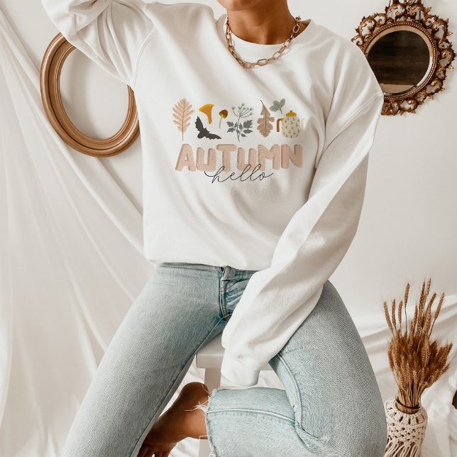 Hallo Herbst botanisch Sweatshirt (Von Creator hochgeladen)