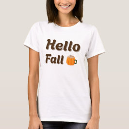 Hallo Herbst - Cosy Coffee Autumn Design T-Shirt
