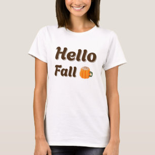Hallo Herbst - Cosy Coffee Autumn Design T-Shirt